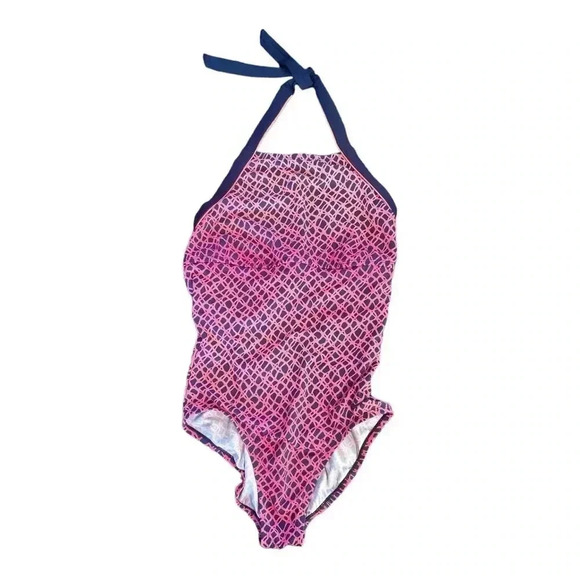 Nike One Piece Halter Top Clasp Back Swimsuit size Medium - Picture 1 of 6